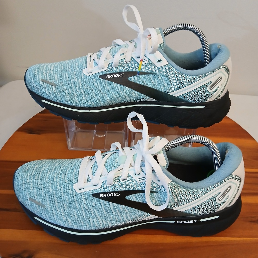 Brooks Ghost 14 Womens 11 Blue South Beach Running Shoes Sneakers 1203561B141